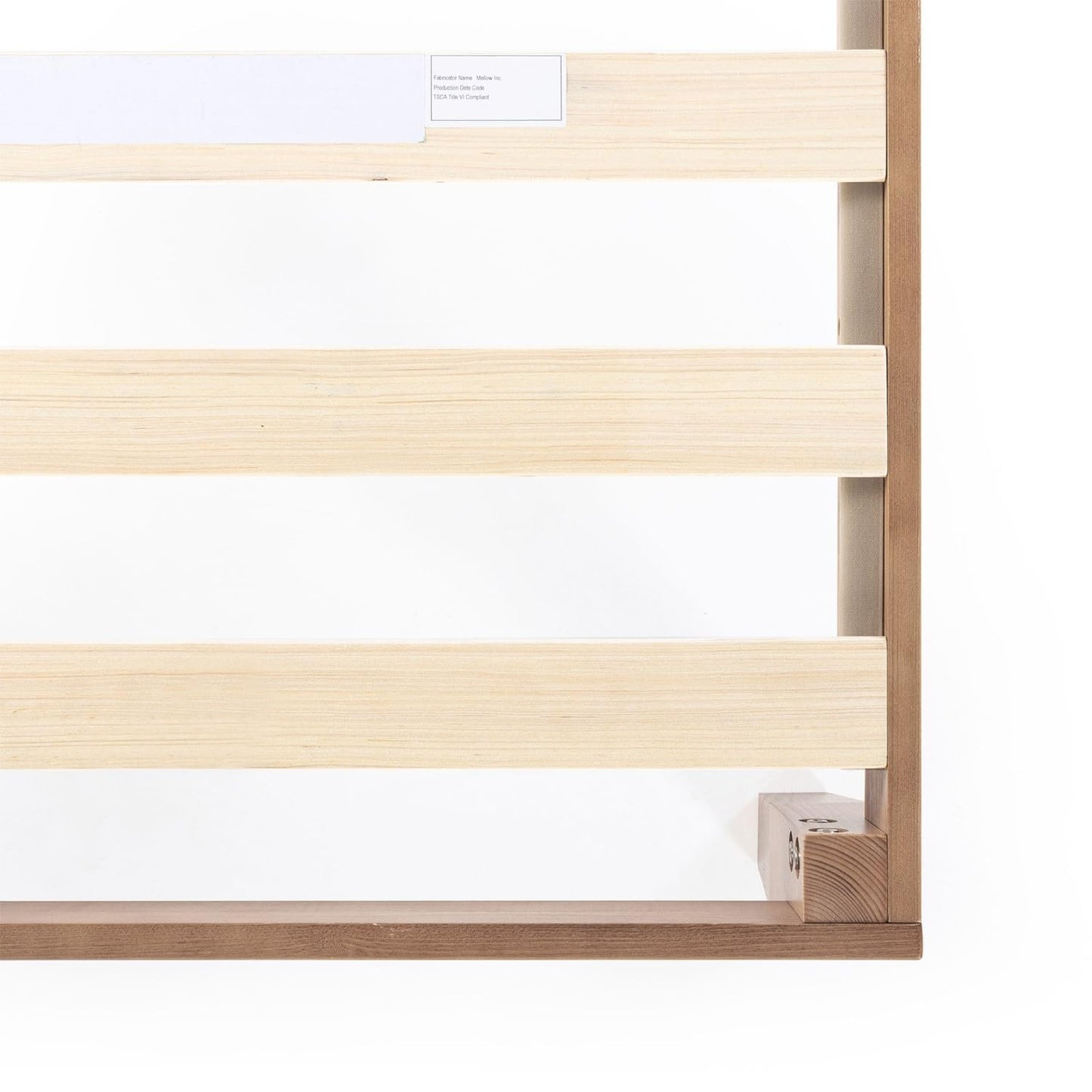 Mellow Naturalista 12" Solid Wood Queen Platform Bed Frame, Natural Pine