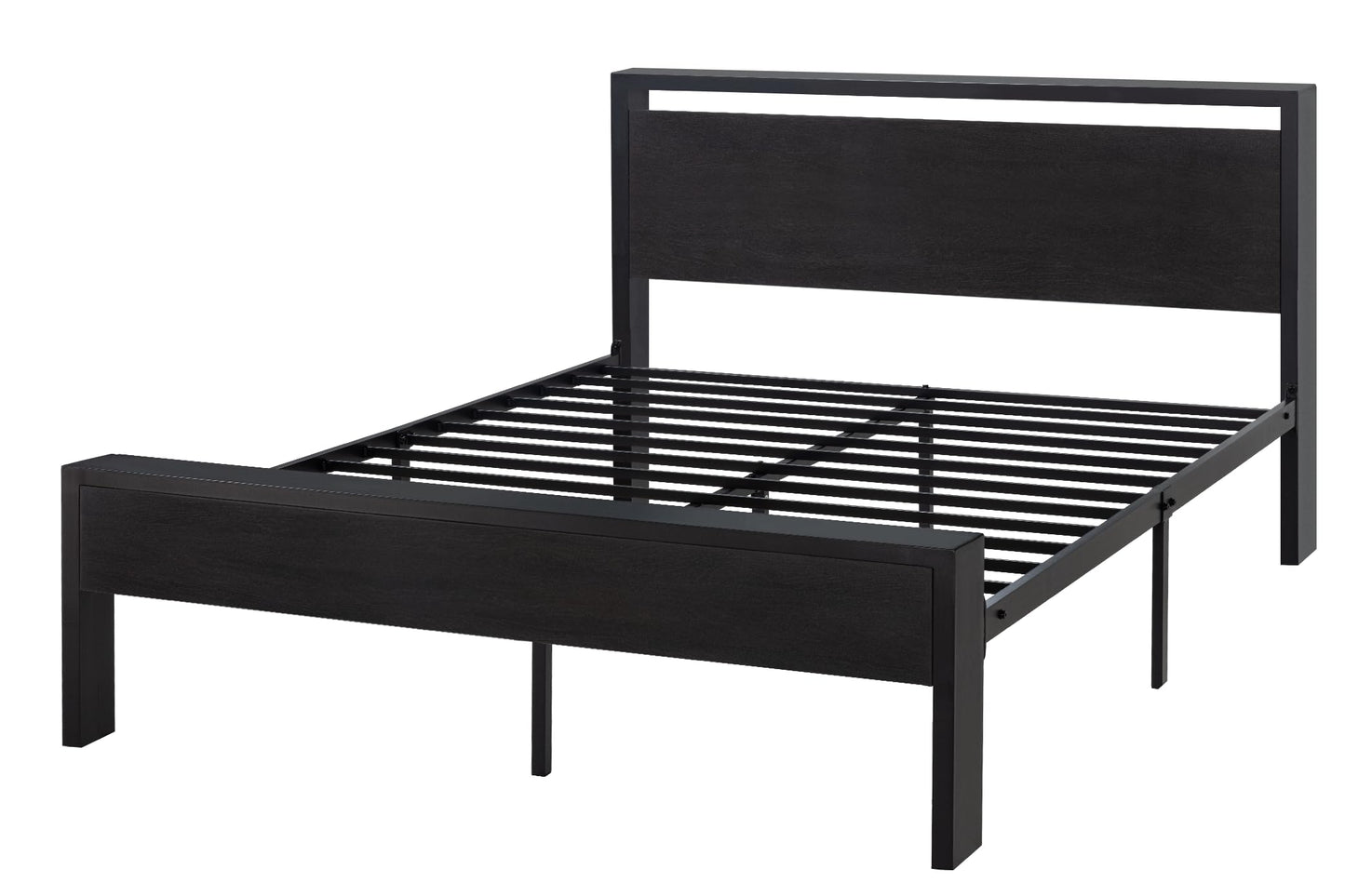 SHA CERLIN Queen Metal Platform Bed Frame with Headboard 14"