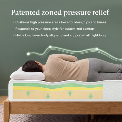 Zinus 10" Queen Green Tea Memory Foam Mattress | Medium Firm