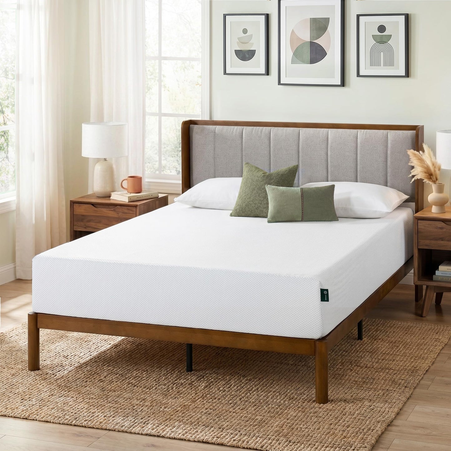 Zinus 10" Full Green Tea Cooling Memory Foam Mattress, Medium