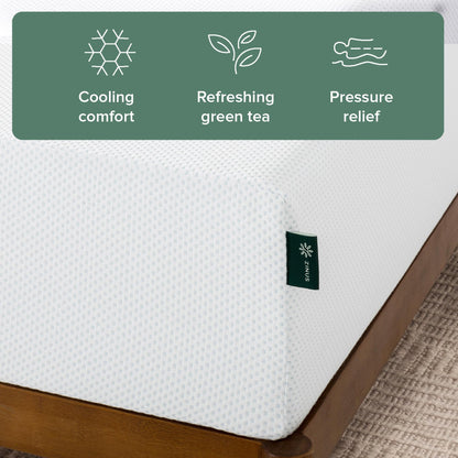 Zinus 10" Full Green Tea Cooling Memory Foam Mattress, Medium