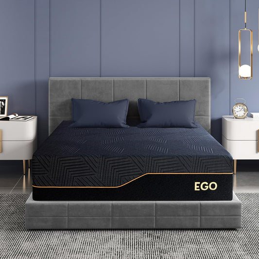 EGOHOME 14" King Memory Foam Mattress | Cooling Copper Gel