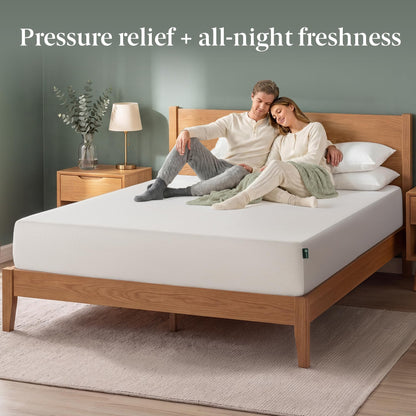 Zinus 10" Queen Green Tea Memory Foam Mattress | Medium Firm