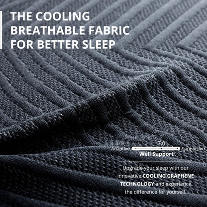 EGOHOME 14" King Memory Foam Mattress | Cooling Copper Gel